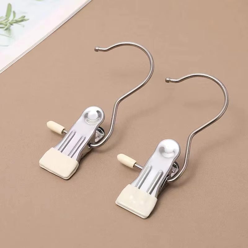 SpaceSaver 360° Rotating Boot Hanger – Portable & Space-Saving Stainless Steel Clip for Closet & Travel